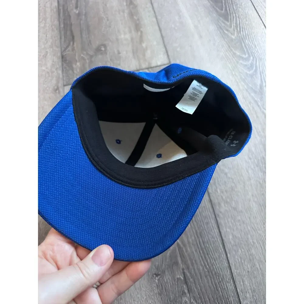 Under Armour Boys' Blue Dri-Fit Stretch Fit Cap (Size Small)